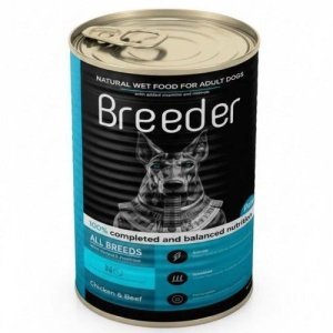 Breeder Wet Food with Chicken & Beef for Adult Dogs 400gr