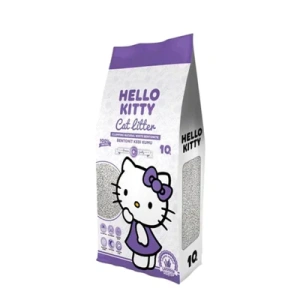 Hello Kitty White Bentonite Clumping Cat Litter Lavender Scent 10L