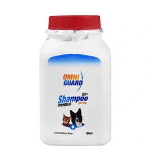 Omni Guard Pet Dry Shampoo Powder Strawberry Scent 200gr