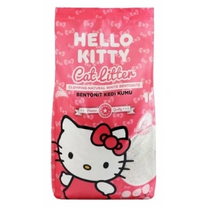 Hello Kitty Eco-Friendly White Bentonite Clumping Cat Litter Baby Powder Scent 10L