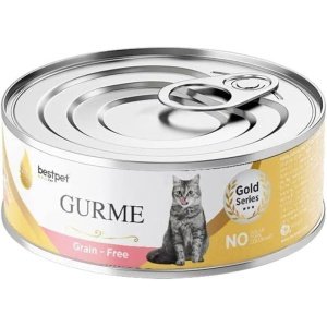 Bestpet Gurme Wet Food Chunks with Salmon in Sauce for Sterilized Cats 100g