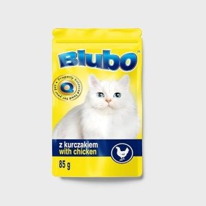 Blubo Wet Food with Chicken & Beef in Sauce for Adult Cats 4x85