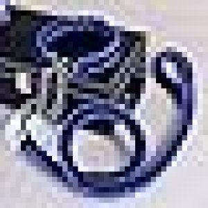 Police Dog Large Blue Dog Collar