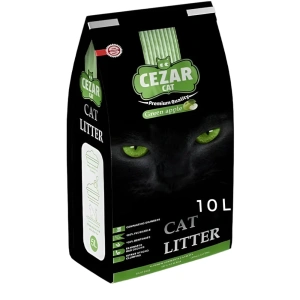 Cezar Cat Bentonite Clumping Litter Green Apple Scent 10l