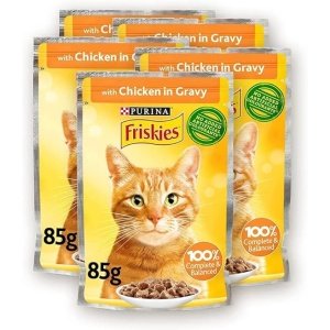 Purina Friskies Wet Cat Food with Chicken in Gravy 6x85