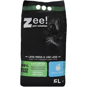 Zee Bentonite Clumping Cat Litter Apple Scent 5L