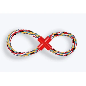 Nunbell Multicolored Rope Dog Tug Toy with Chew Bar