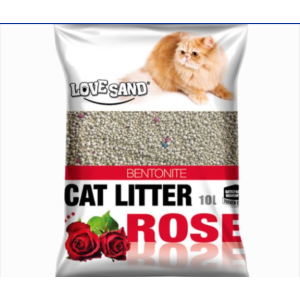 Love Sand Bentonite Cat Litter Rose Scent10L