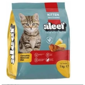 Aleef Dry Food with Chicken & Corn for Kittens (Up to 12 Months) 1k