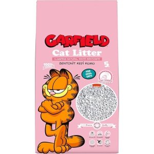 Garfield White Bentonite Clumping Cat Litter Baby Powder Scent10l