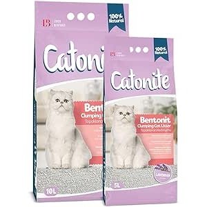 Catonite Bentonite Clumping Cat Litter Lavender Scent 10l