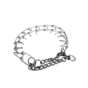 Duvo Plus Silver Chrome Choke Dog Collar (70x0.3cm)