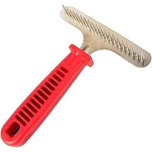 Hello Mickey Red Pet Grooming Comb