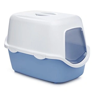 Stefanplast Cathy Blue & White Cat Litter Box (56x40x40cm)