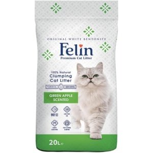 Felin Strong Clumping Cat Litter Green Apple Scent 5L
