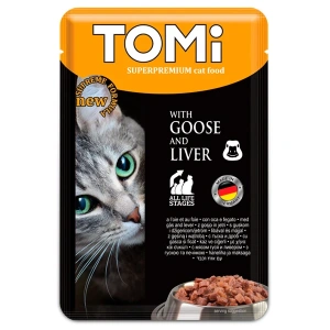 Tomi Wet Cat Food with Goose & Liver 100gr