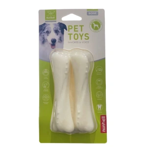 Nunbell White Bone Shaped Dog Treats ( 2 per pack )