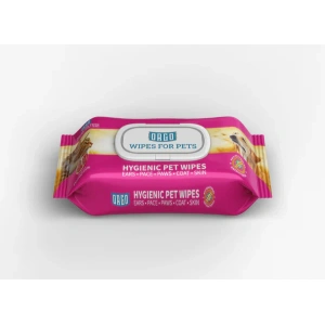 Orgo Hypoallergenic Antibacterial Pet Wet Wipes Baby Powder Scent with Vitamin E & Aloe Vera Extract 48WIPES