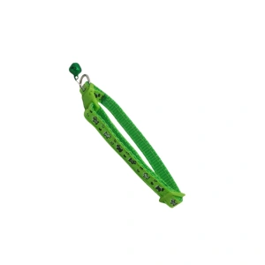 Nunbell Light Green Adjustable Cat Collar with Red Bell (23-35cm)