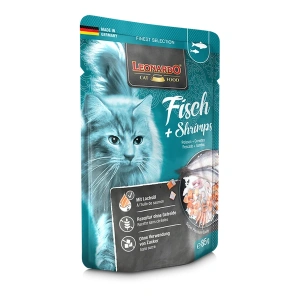 Leonardo Wet Cat Food with Fish & Shrimp 85 gr