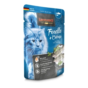 Leonardo Wet Food with Catnip & Trout for Adult Cats 85g
