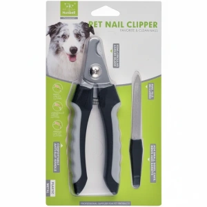Nunbell Black & Gray Plastic Pet Nail Clipper & File