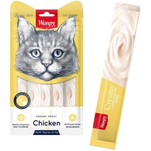 Wanpy Creamy Cat Treats with Chicken 5x14gr