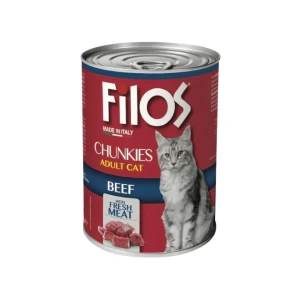 Filos Wet Food with Fresh beef for Adult Cats 400gr