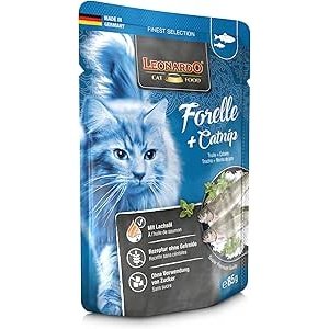 Leonardo Wet Food with kitten  trout & catnip 85 gr
